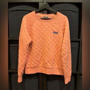 Patagonia Women’s Organic Cotton Quilt Crewneck Pullover Pink Size Medium